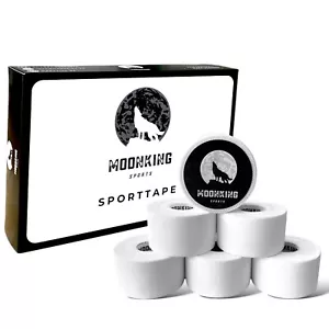 MoonKing Sports - Sporttape (3,8cm x 10m), 6 Rollen Tape mit starker Haftung - Bild 1 von 9