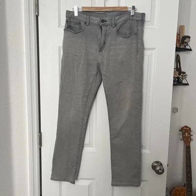 Pantalones de mezclilla Banana Republic para hombre 32x30 gris viajero ajustados 5 bolsillos Foto 1 de 4