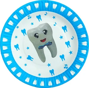 Dentist Graduation Tooth Fairy Plate Party Tableware Decoration 7" 10pcs - Picture 1 of 4