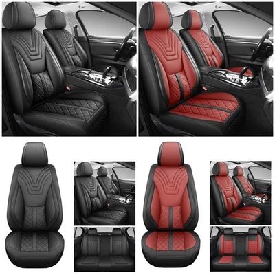 For 2011-2026 RAM 1500 2500 3500 Leather Seat Covers Set Front & Rear Full Set Foto 1 de 4