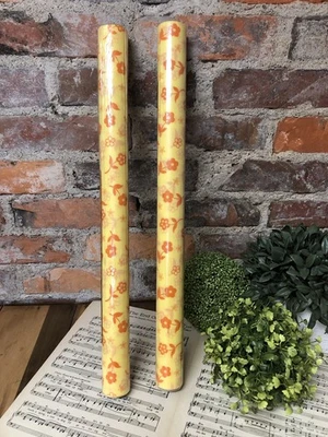 Rubbermaid Estante Forro de Papel Flower Power Margaritas 2 Rollos Vintage Retro Años 70 80 Foto 1 de 4