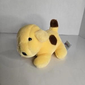 Vintage 6" Eden Spot The Dog Plush Stuffed Animal Toy 1998 Yellow Brown Spots - Picture 1 of 6