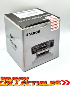 MINT COMPLETE in Box CANON EF-S 24mm F/2.8 STM Lens Compact Wide Angle US Seller - Picture 1 of 9