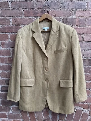 Chaqueta tejida vintage Barney’s NY para mujer, talla 44 IT 10 EE. UU., mostaza 100 % lana Italia Foto 1 de 4