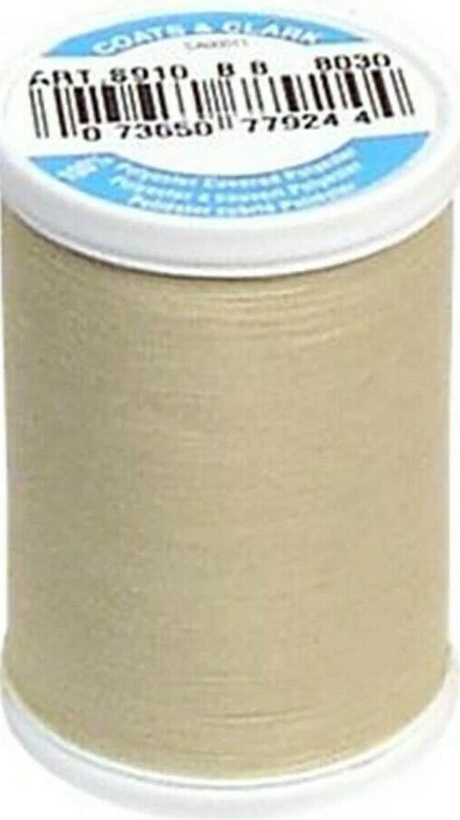 Coats & Clark ~ Dual Duty All Purpose Thread, 250 yd ~ (S910-8030 - Ecru) - Image 1 of 1