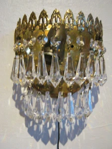 Original Wandlampe 1960er 1970er Jahre Kristall Berghof Leuchten Nr. 358 - Bild 1 von 7