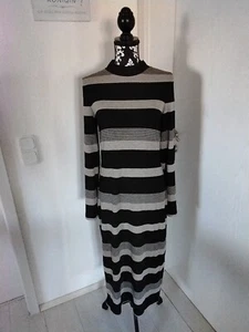 Espeit * Superschönes Strickkleid Maxikleid Kleid * Schwarz Beige * Gr. M * - Bild 1 von 2
