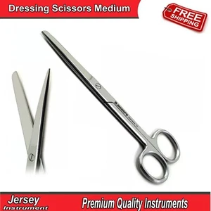 Medical First Aid Dressing Scissors Medium Surgical Cutting Operating Shears CE - Picture 1 of 5