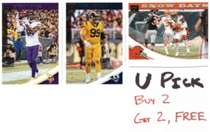 Tarjetas Donruss Panini NFL 2018 se envían gratis, compra 2, obtén 2 gratis - Imagen 1 de 29