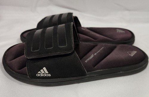 Adidas Slides Regolabili Fitfoam da uomo taglia 6 completamente nero