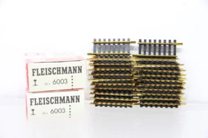 H0 Fleischmann 2x 6003 gerade Gleise Konvolut OVP N33 - Imagen 1 de 1