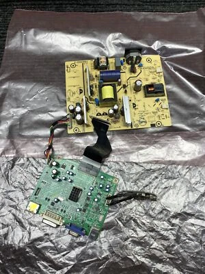 HP LA1905WG Monitor Power Supply Board 715G3322-2 and Driver Board 715G3499-2 - Image 1 of 4