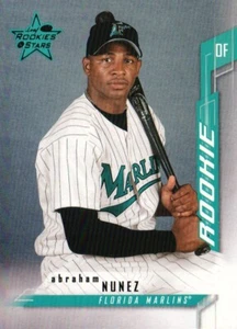 2001 Donruss Leaf Rookies & Stars #148 - Abraham Nunez - Florida Marlins 01-097 - Picture 1 of 2
