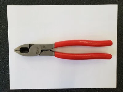 Snap-on Tools USA NEW 9" RED Soft Grip HD Combination Lineman's Pliers 59CF - Image 1 of 4