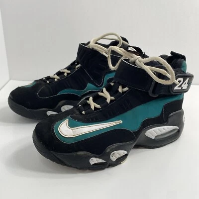 Nike Air Griffey Max 2 Talla 4.5Y Retro Zapatos de Baloncesto Negro y Verde Azulado DO1385-001 Foto 1 de 4