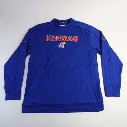 Kansas Jayhawks adidas Sweatshirt Men's Blue/Red New Cover