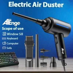Air Duster, Air Blower Replaces Canned Air Spray for Computer Keyboard Cleaner - Picture 1 of 14