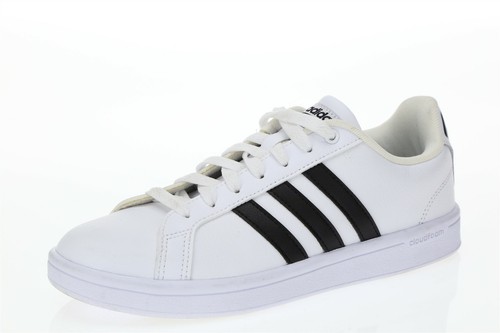 Sneakers uomo ADIDAS Cloudfoam 160355 in pelle bianca tg. 8 6 5 Regno Unito