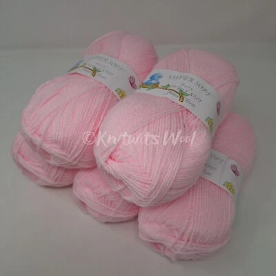 Job Lot James C Brett Baby Supersoft DK Yarn, 500g - Pink BB6 **FREE POSTAGE** - Image 1 of 3