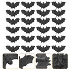  100 Pcs Portable Bat Decor Halloween Figure Mini Accessories