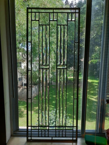 Stained Glass Window Mission Prairie with Beveled Glass $700 Each Window Cover