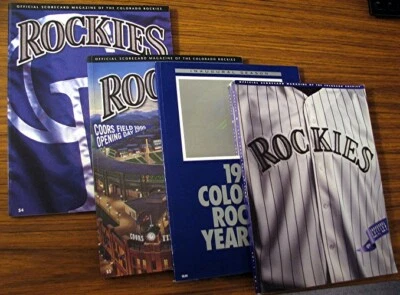 COLORADO ROCKIES OPENING SEASON SCORECARD MAGAZINES - Image 1 of 4