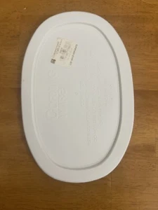 Corningware F-15-PC French White Oval Plastic Replacement Storage Lid NEW - Picture 1 of 4