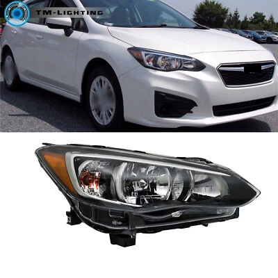 For 2017-2022 Subaru Impreza/2018-23 Crosstrek Halogen Headlight RH Lamp Chrome - Image 1 of 4