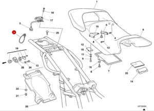 CABLE ANTIRROBO DUCATI 73210071A - Imagen 1 de 1