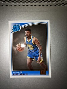 2018-19 Donruss Optic Jacob Evans III #178 RC Rated Rookie Card Warriors