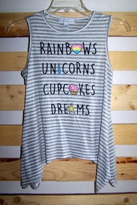 Side of Fries Size L Girl's Asymmetrical Hem Tank Top - Picture 1 of 3