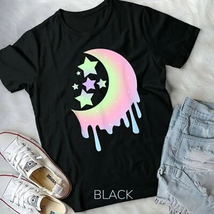 Aesthetic Clothing For Girls, Pastel Moon Goth- Unisex Form T-Shirt - Picture 1 of 10