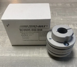(NEW) ZERO MAX DOUBLE FLEX SERVO COUPLING SC050R SC050R-042-044 SC050R042044 - Picture 1 of 7