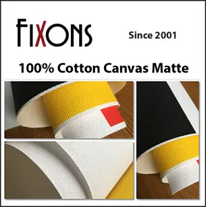 100 % Baumwolle Tintenstrahl Leinwand für Epson - matte Oberfläche 44"x40' - 1 Rolle - Bild 1 von 4