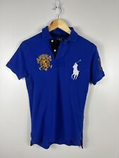 Polo Ralph Lauren Challenge Cup Blue Polo Shirt Big Pony Blue Xtra Small XS