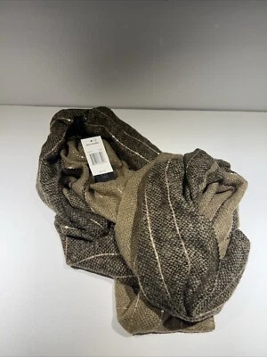 Bufanda infinita Steve Madden marrón a rayas 72X24 nueva con etiquetas $28 Foto 1 de 4