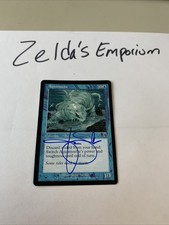 Blue Signed Aquamoeba MP Torment Artist Arnie Swekel 2002 WOTC MTG Magic Card!