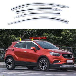 Para Buick Encore 2013-2023 viseras de ventana plateadas protector solar ventilación deflectores - Imagen 1 de 7