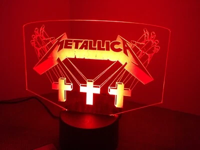 Metallica Master Of Puppets Led Sign Display Man Cave Rgb (big 8x6”) U.S.A
