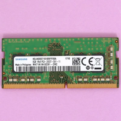 8GB DDR4 2400Mhz RAM Laptop RAM (1x8GB) Samsung PC4-2400T DDR4 SODIMM Memory - Image 1 of 2