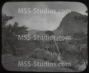 VOGELFELSEN, ABERGYNOLWYN, TYWYN, WALES (1898) - Fotografisches Glasdia - Bild 1 von 2