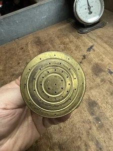 Vintage Old Metal Garden Watering Can Sprinkler Head Threaded Spout Part USA - Picture 1 of 10