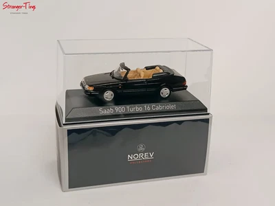 Norev 1/43 1992 Saab 900 turbo convertible - negro Foto 1 de 4