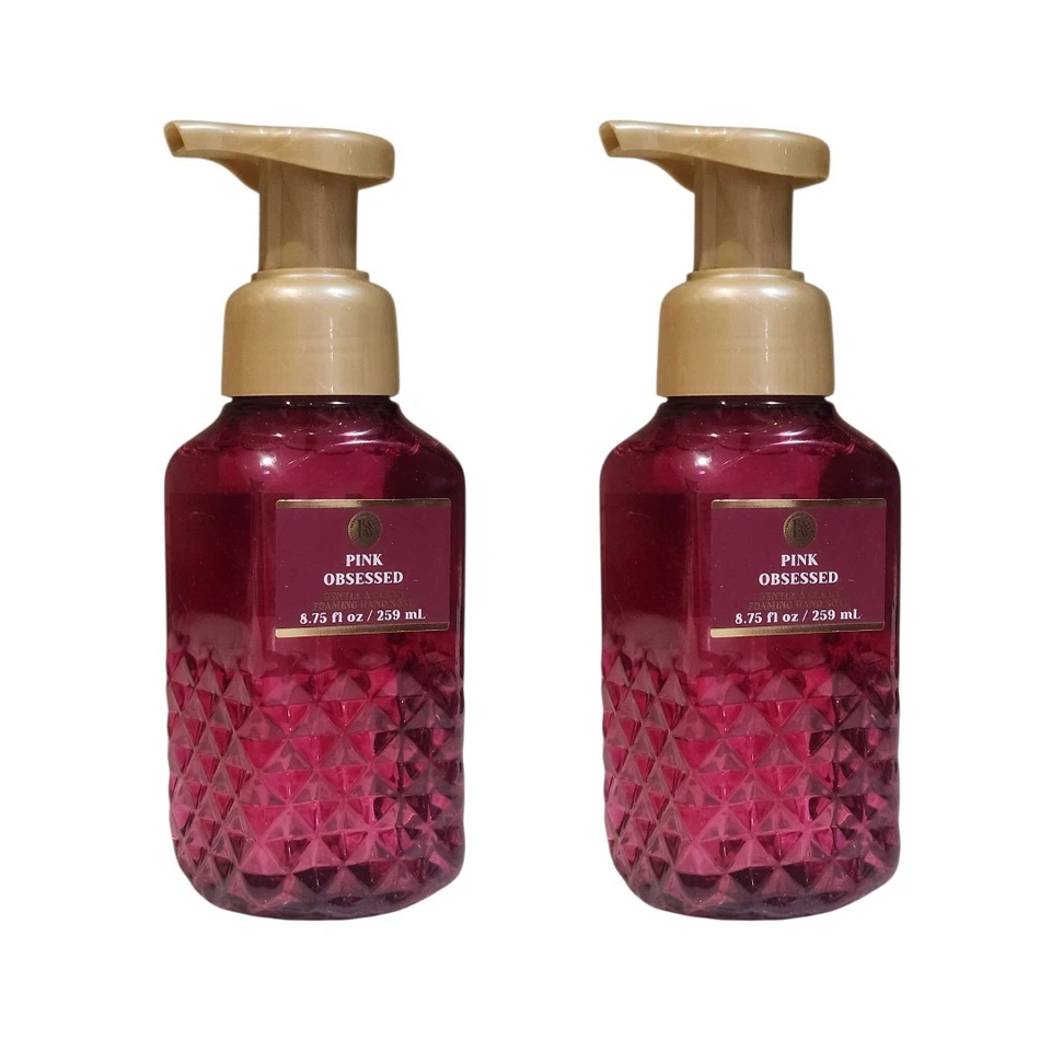 2 NUEVOS JABONES DE MANOS ESPUMOSOS SUAVES OBSESIONADOS ROSA BATH & BODY WORKS, 8,75 FL OZ Foto 1 de 1