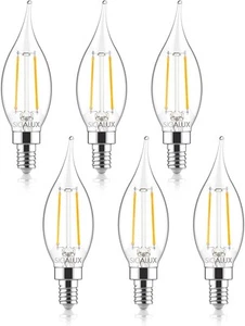 E12 Candelabra LED Light Bulbs Dimmable 60W Equivalent LED Chandelier Light B... - Picture 1 of 6