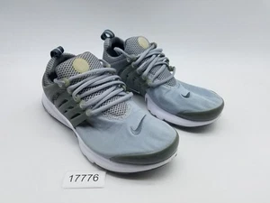 Nike Air Presto Shoes Boys Size 7Y Gray White Olive 833875-010 Running Sneakers - Picture 1 of 12