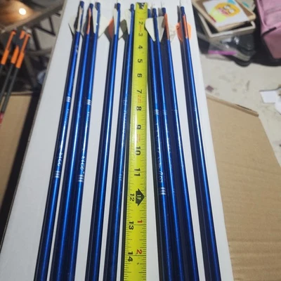 9 flechas Easton de aluminio cobalto 2213 para tiro con arco objetivo Foto 1 de 3