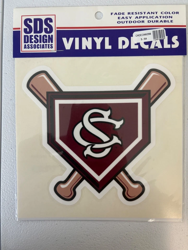 South Carolina Gamecocks Baseball Vinyl Decal - Image 1 of 1