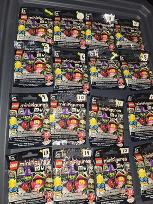 Lego Minifigures Series 14 Monsters 71010 Complete Set of 16 Factory Sealed New - Image 1 of 4