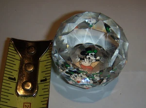 VINTAGE Swarovski Disney Faceted Crystal Ball Mickey Mouse~NICE!! MINT - Picture 1 of 1
